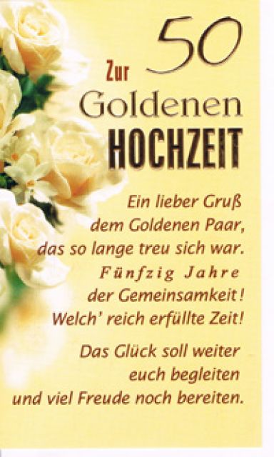 1 Karte - Zur Goldenen Hochzeit - siehe Bild (94)